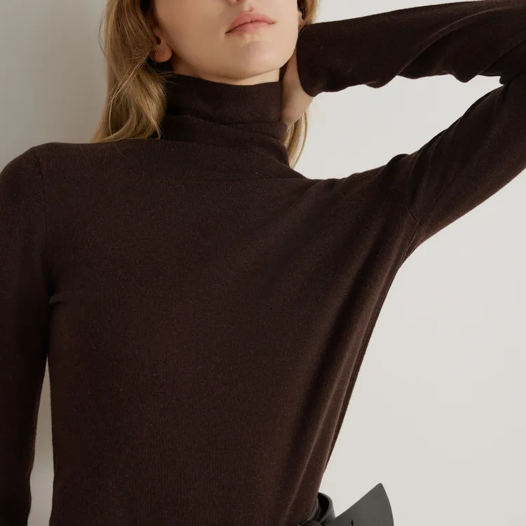 ELLE Sweaters Women's Coffee-6