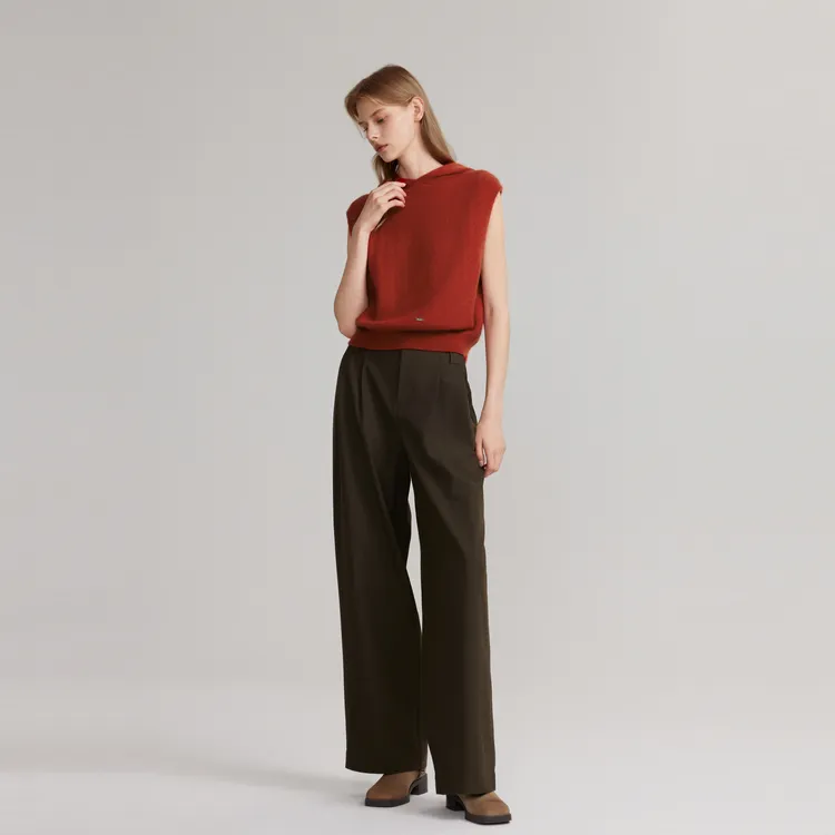ELLE Sweater Women's Orange Red-4