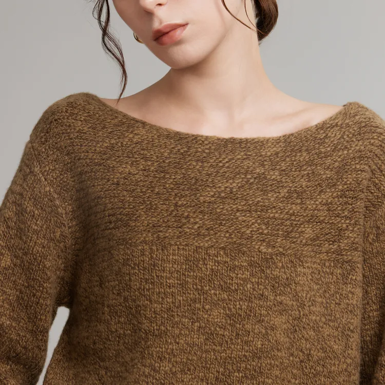 ELLE Sweaters Women's Coffee-4