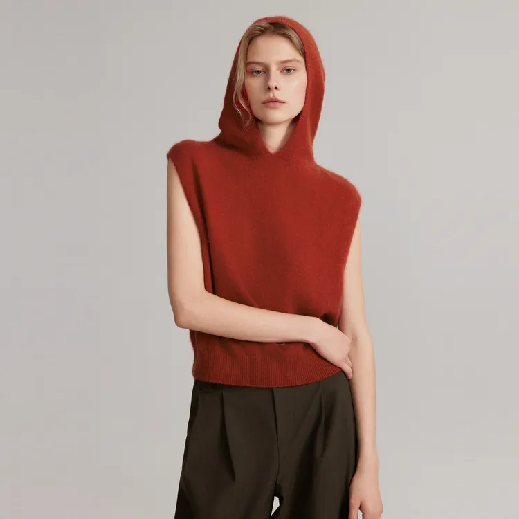 ELLE Sweater Women's Orange Red-2