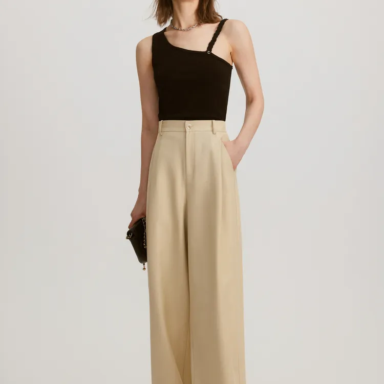 ELLE Casual Pants Women's Khaki-3
