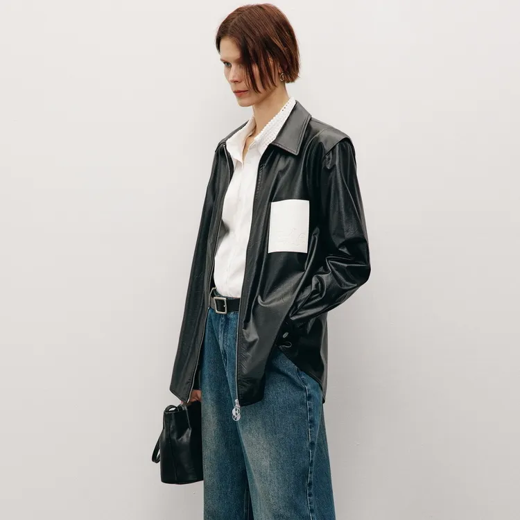ELLE Leather Jackets Women's-13