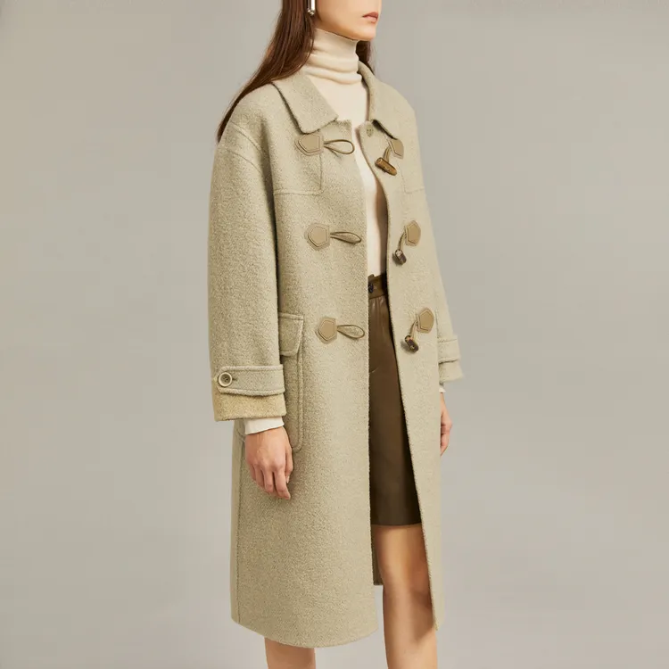 ELLE Double Sided Wool Coat Women's-2