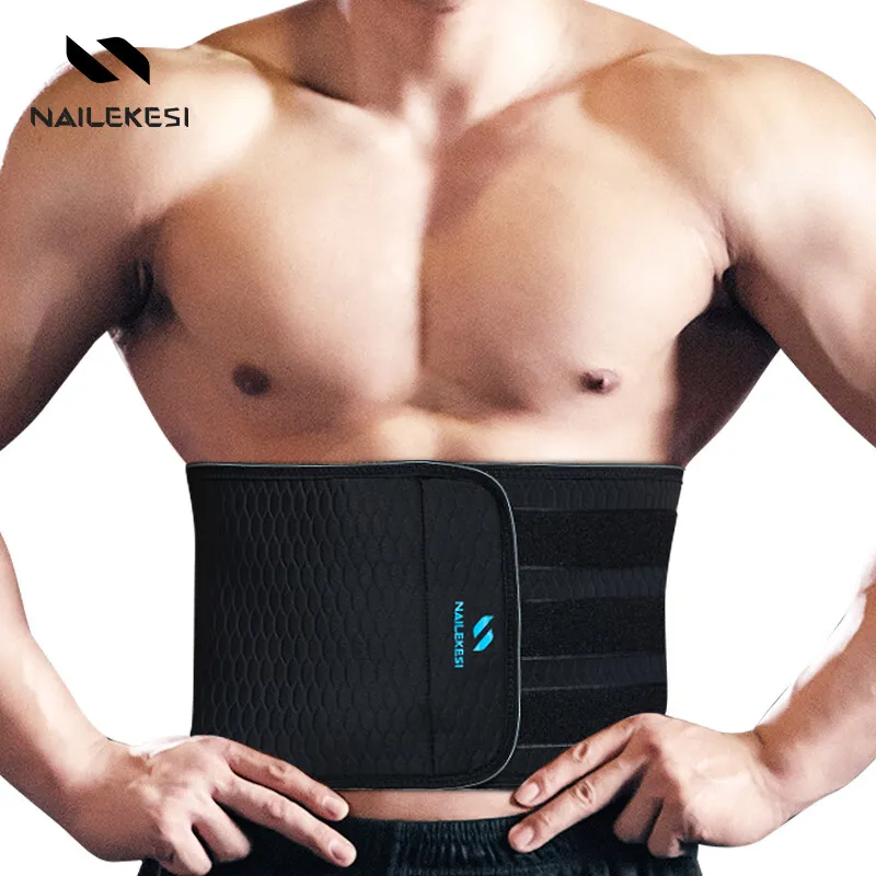 NAILEKESI Back Support Braces Breathable Protective Compression Polyester Unisex-6