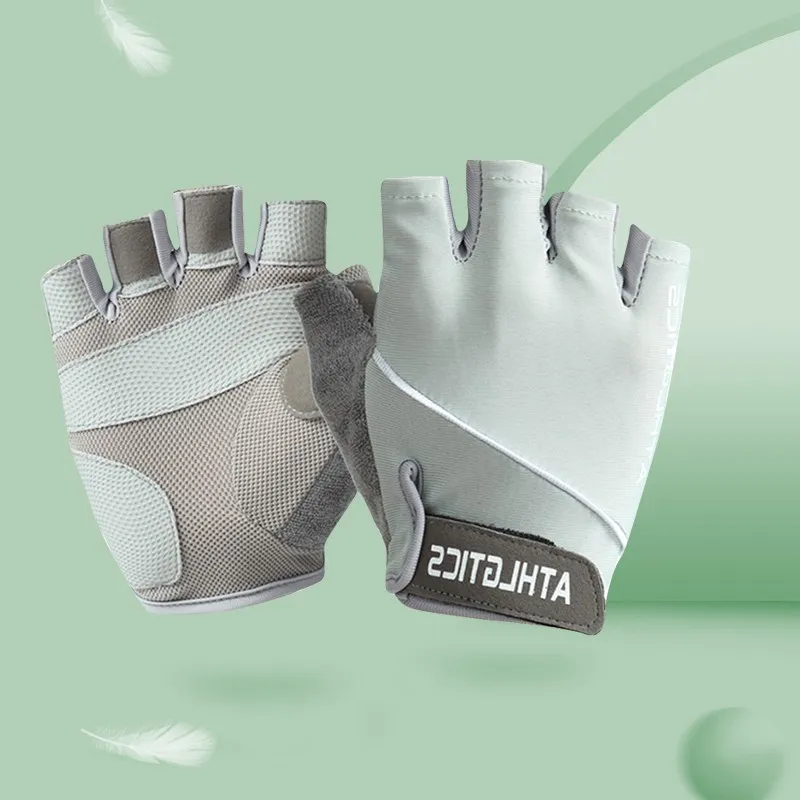 NAILEKESI Fitness Gloves Wear Resistant Protective Slip Resistant 1 Pair Adults Male Athletes Teenagers-3