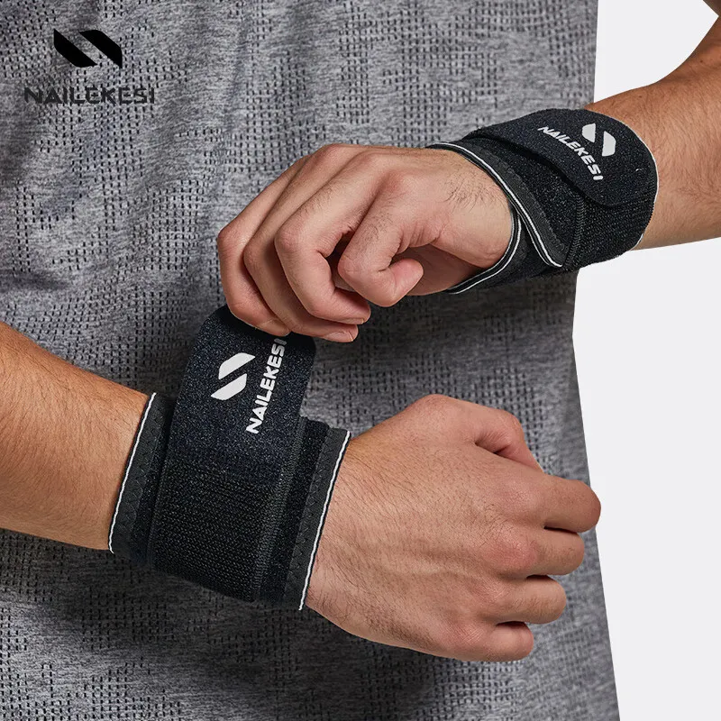 NAILEKESI Fitness Basketball Wristbands Protective Slip Resistant 2 Pack Professional Protective-22