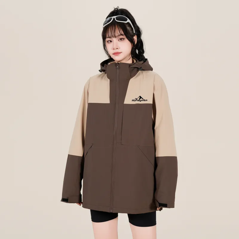 Hurley AW24 Water-Resistant Windproof Warm Water-Repellent Cold-Resistant Rainproof Windbreaker Jacket Unisex-26
