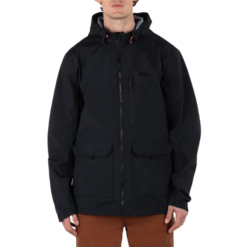 Hurley Trench Coat Unisex Black-2