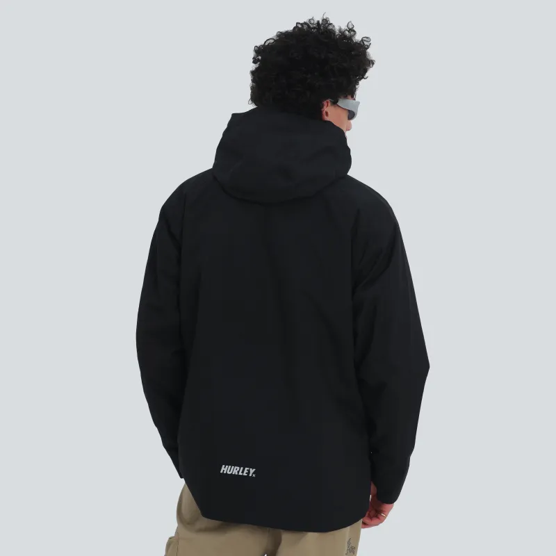 Hurley Windbreaker Jackets Unisex Black-3
