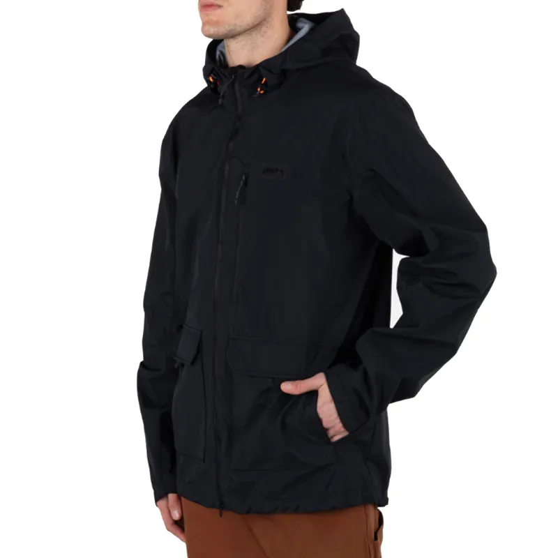 Hurley Trench Coat Unisex Black-3