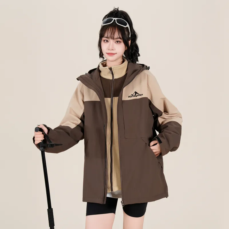 Hurley AW24 Water-Resistant Windproof Warm Water-Repellent Cold-Resistant Rainproof Windbreaker Jacket Unisex-24