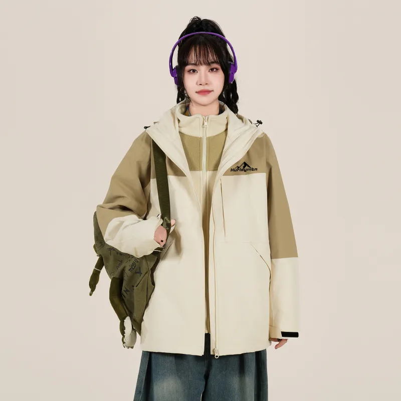 Hurley AW24 Water-Resistant Windproof Warm Water-Repellent Cold-Resistant Rainproof Windbreaker Jacket Unisex-11