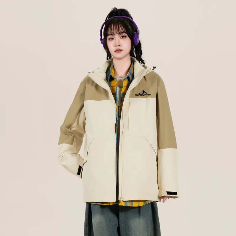 Hurley AW24 Water-Resistant Windproof Warm Water-Repellent Cold-Resistant Rainproof Windbreaker Jacket Unisex-9
