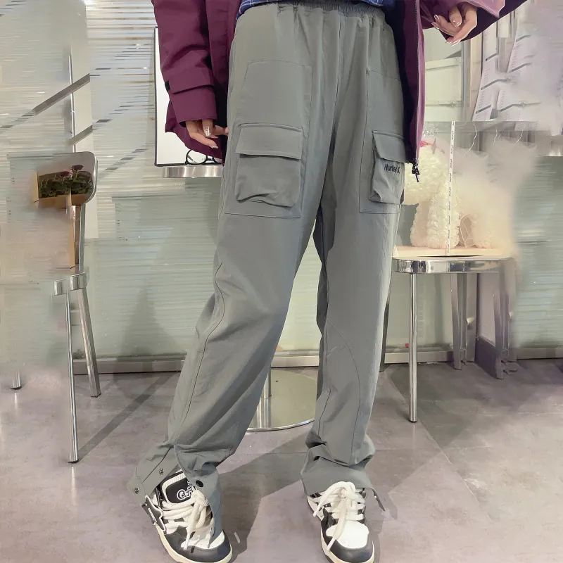 Hurley Windbreaker Pants Unisex Dark Gray-5