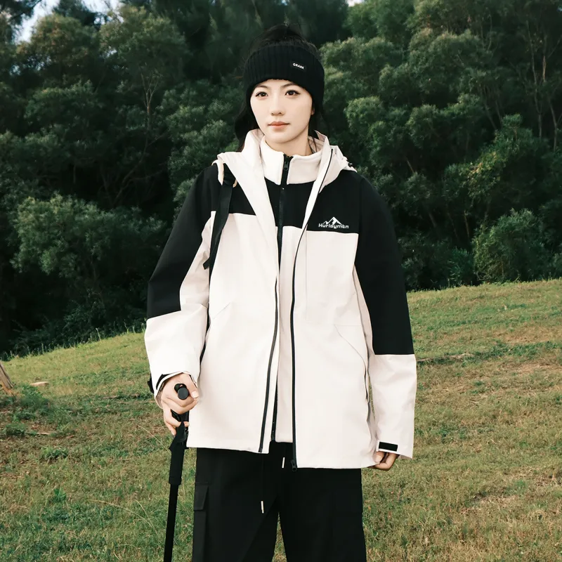 Hurley AW24 Water-Resistant Windproof Warm Water-Repellent Cold-Resistant Rainproof Windbreaker Jacket Unisex-33