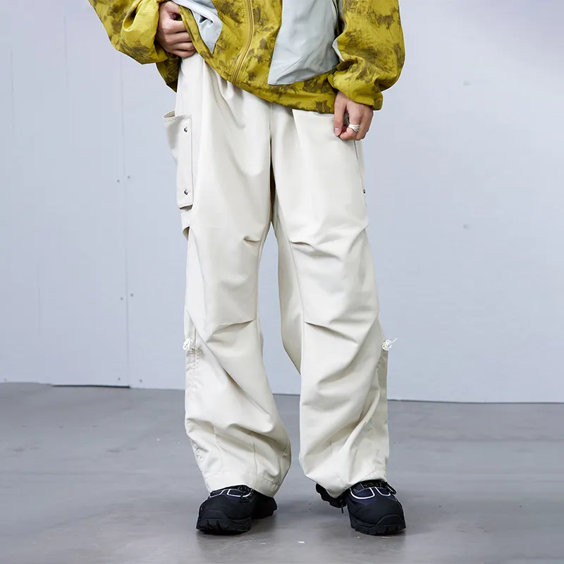 ROARINGWILD ARCH Casual Pants Unisex Ecru-3