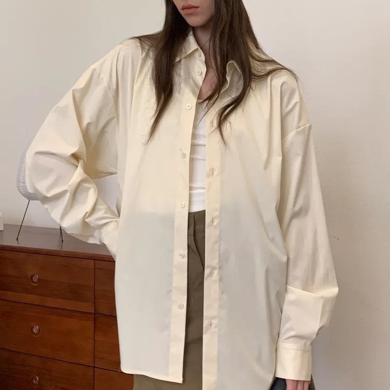 ROARINGWILD Relaxed Silhouette Long Sleeved Shirt Unisex-2