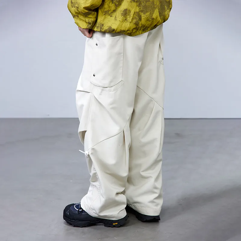 ROARINGWILD ARCH Casual Pants Unisex Ecru-6