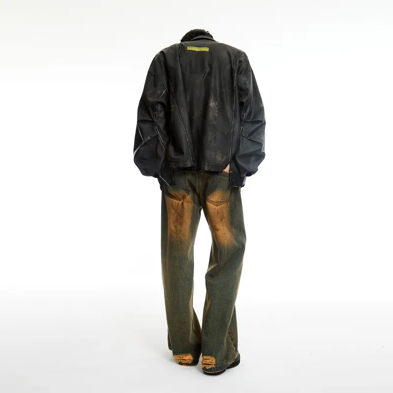 ROARINGWILD ARCH Jeans Unisex Vintage Yellow-2