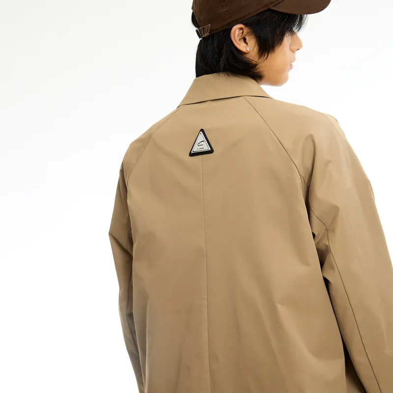 ROARINGWILD ARCH Trench Coats Unisex Khaki-3