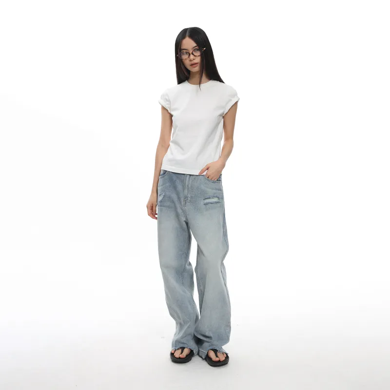 ROARINGWILD ARCH Jeans Unisex Light Blue-5