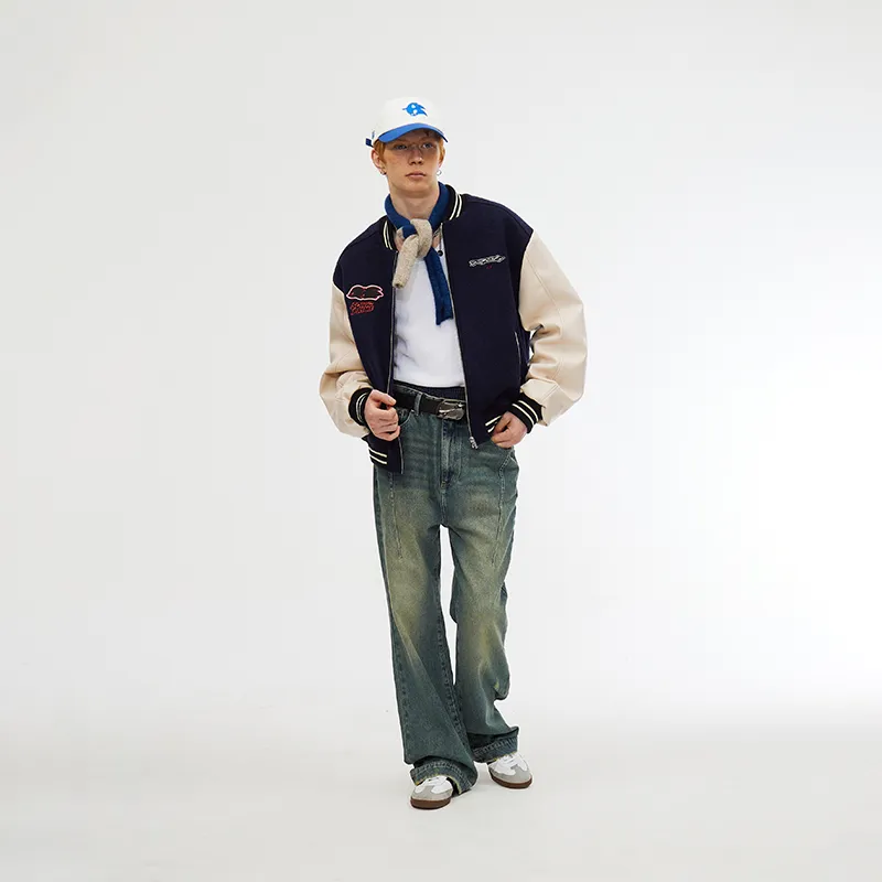 ROARINGWILD Sonic Co-brand Baseball Jerseys Unisex Blue-6