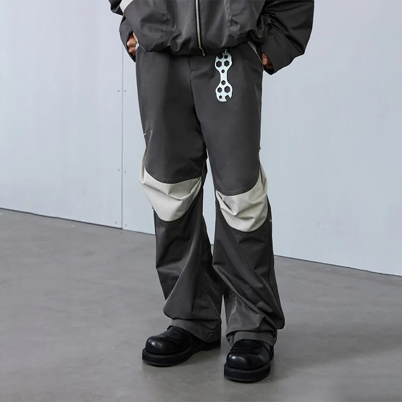 ROARINGWILD ARCH Casual Pants Unisex Gray-3
