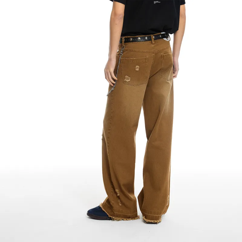 ROARINGWILD ARCH Casual Pants Unisex Brown-6
