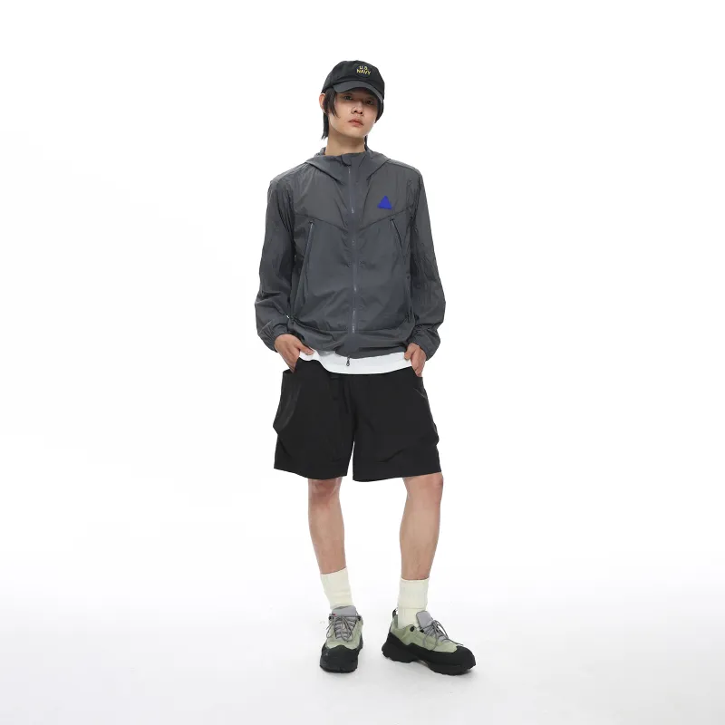 ROARINGWILD Casual Shorts Unisex Black-3