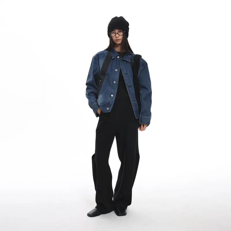 ROARINGWILD ARCH Denim Jackets Unisex Blue-4