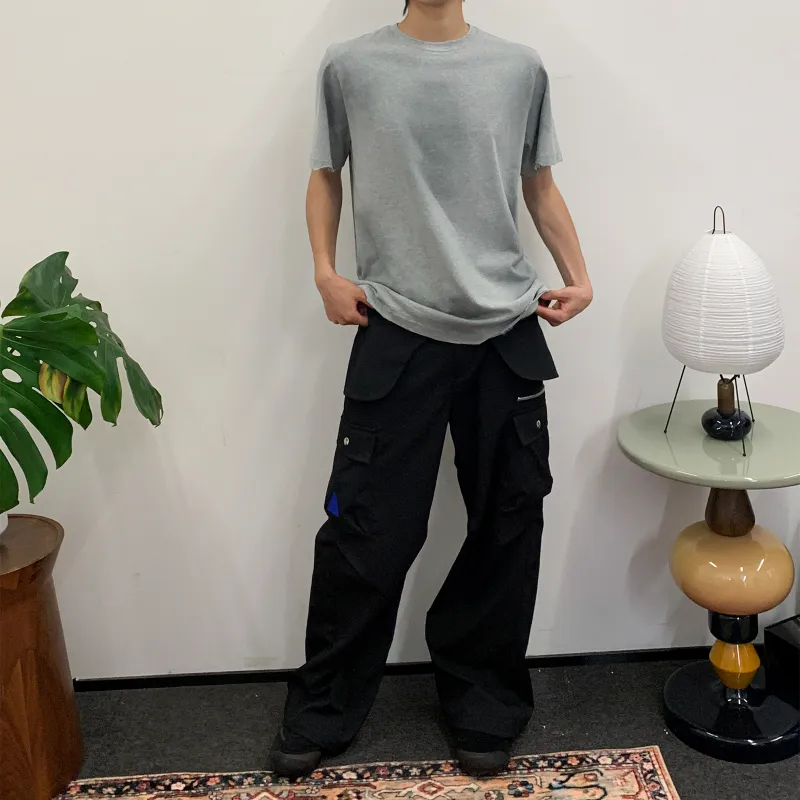 ROARINGWILD ARCH Cargo Pants Unisex Black-3