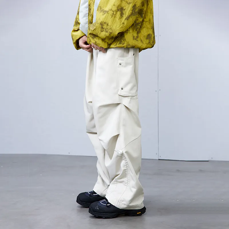ROARINGWILD ARCH Casual Pants Unisex Ecru-4