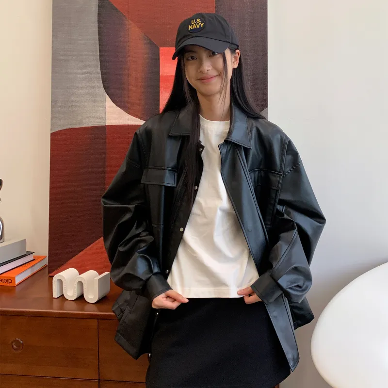 ROARINGWILD Jacket Fall Winter Unisex Gray-5