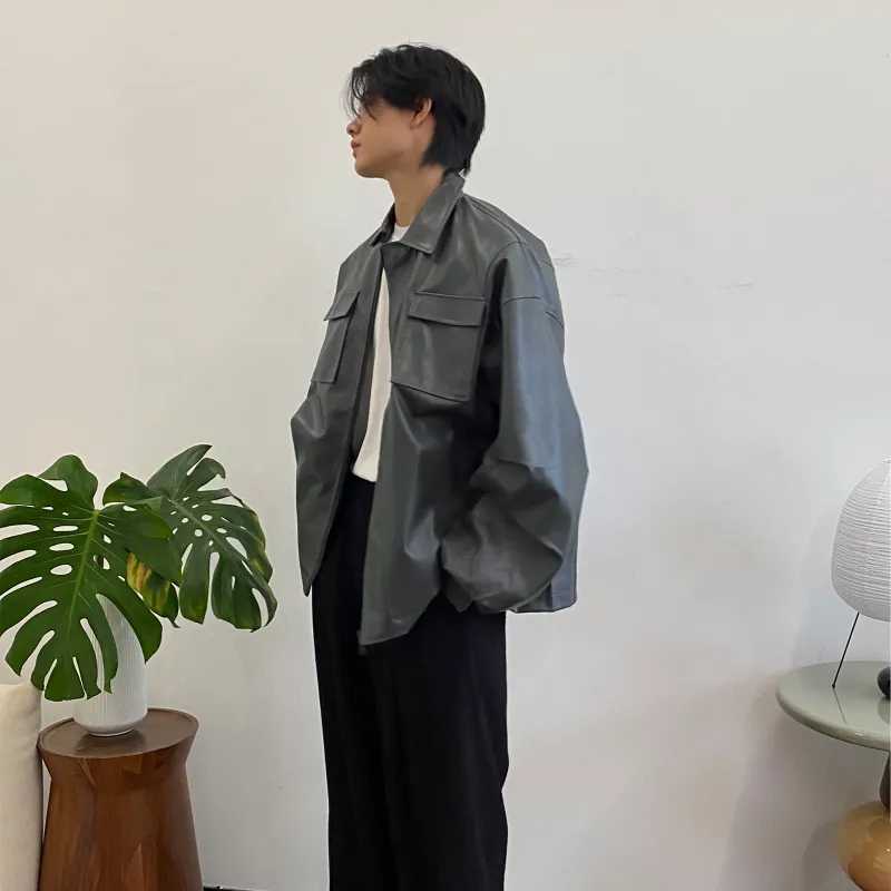 ROARINGWILD Jacket Fall Winter Unisex Gray-2