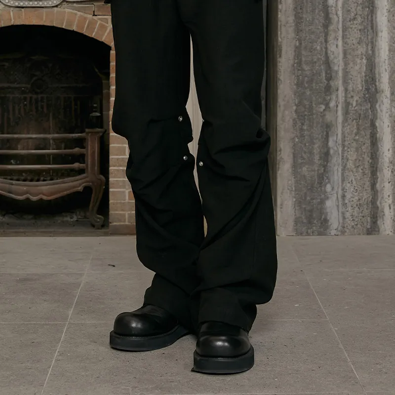 ROARINGWILD Cargo Pants Unisex Black-2