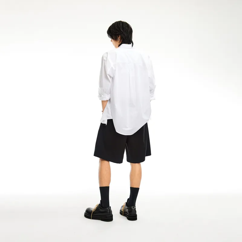 ROARINGWILD ARCH Casual Shorts Unisex Black-6
