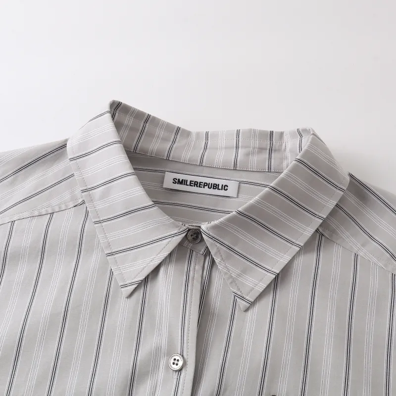 SMILEREPUBLIC Shirt Unisex Gray-2