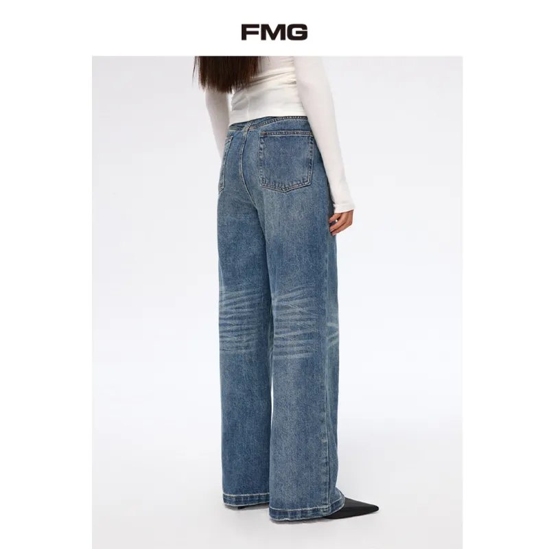 FMG Casual Pants Women's Blue-1