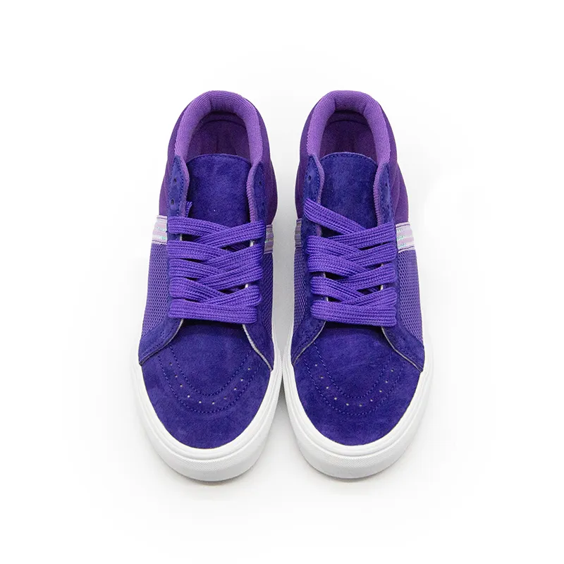 I'm Shopping Purple Hermit Slip Resistant, Abrasion Resistant, Lightweight Mid Top Casual Skateboard Shoes Unisex-3