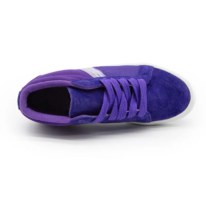 I'm Shopping Purple Hermit Slip Resistant, Abrasion Resistant, Lightweight Mid Top Casual Skateboard Shoes Unisex-4