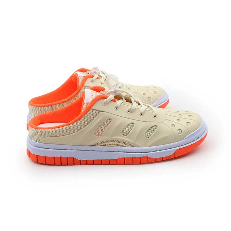 I'm Shopping Classic Fashion Mules Lightweight And Breathable Low Top Skateboard Shoes Unisex Orange Red-1