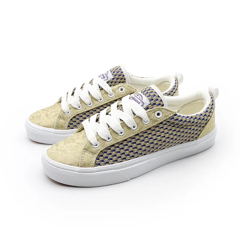 I'm Shopping Slip Resistant, Lightweight, And Breathable Low Top Skateboard Shoes Unisex Yellow-2