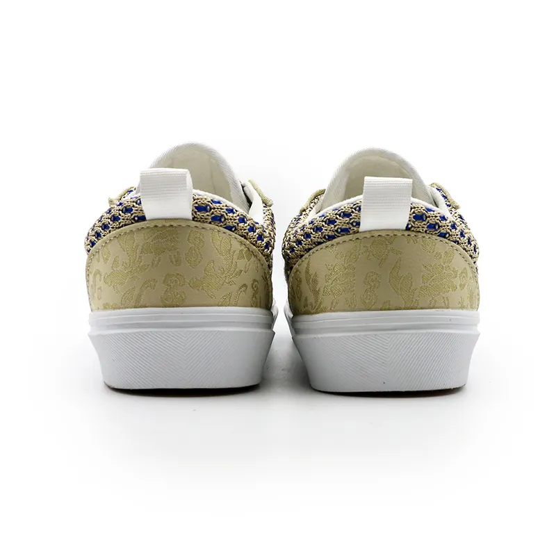 I'm Shopping Slip Resistant, Lightweight, And Breathable Low Top Skateboard Shoes Unisex Yellow-4