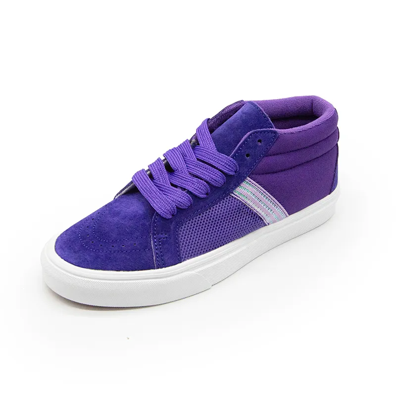 I'm Shopping Purple Hermit Slip Resistant, Abrasion Resistant, Lightweight Mid Top Casual Skateboard Shoes Unisex-1