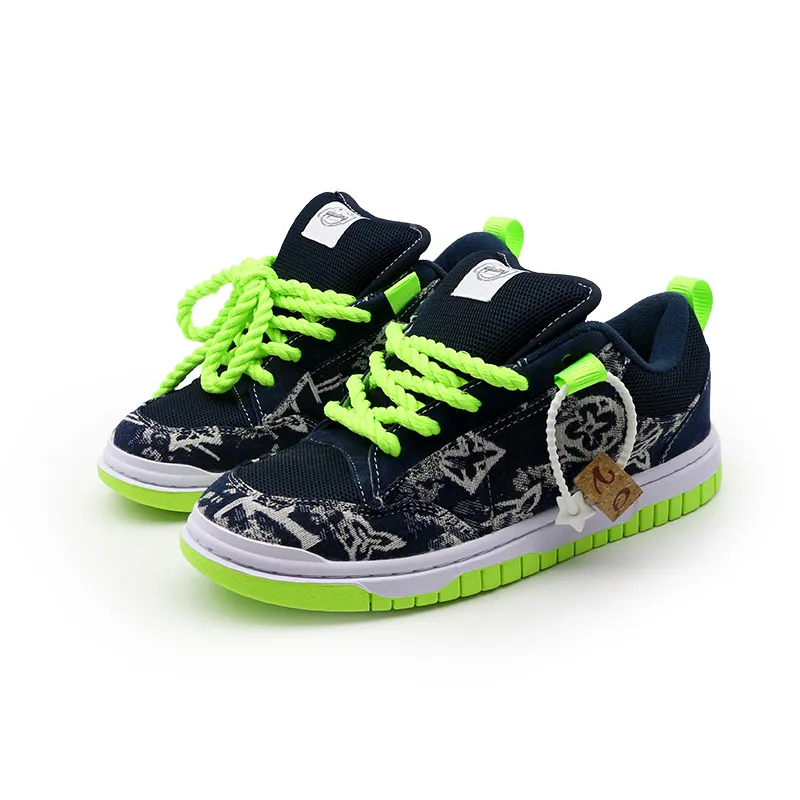 I'm shopping Skateboard Shoes Unisex Low Top Blue-2
