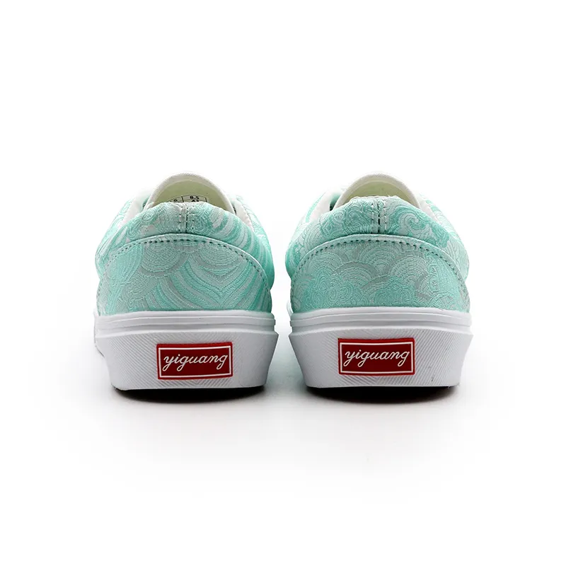 I'm Shopping Slip Resistant, Abrasion Resistant, Breathable Low Top Skateboard Shoes Unisex Cyan-5
