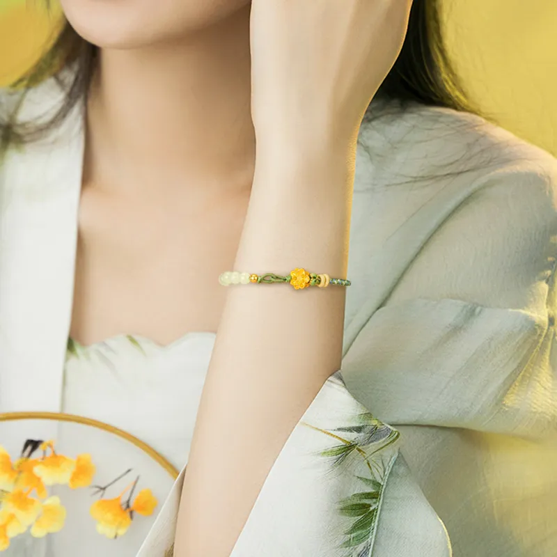 ZSY Hetian Jade Bracelets Green Jade Women's-12