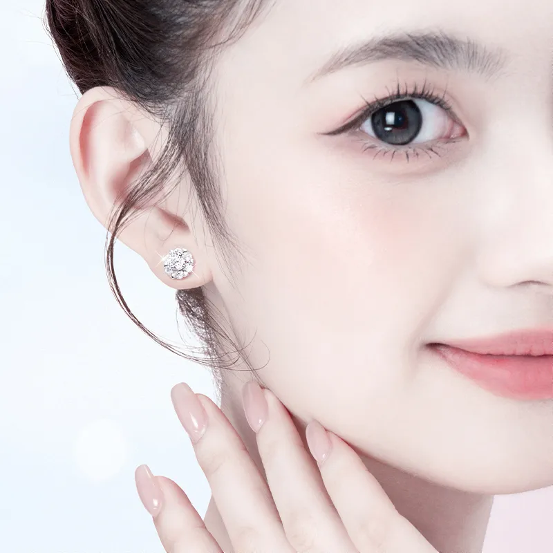 ZSY S925 Stud Earrings Women's Box-4