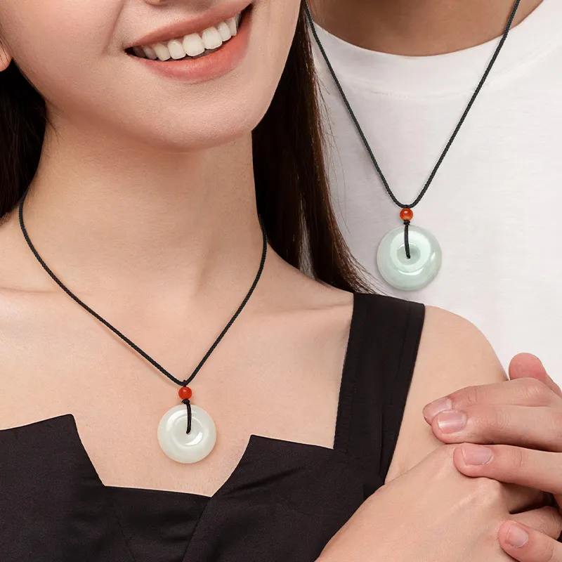 ZSY Natural Tianshan Jade Necklaces Women's-9