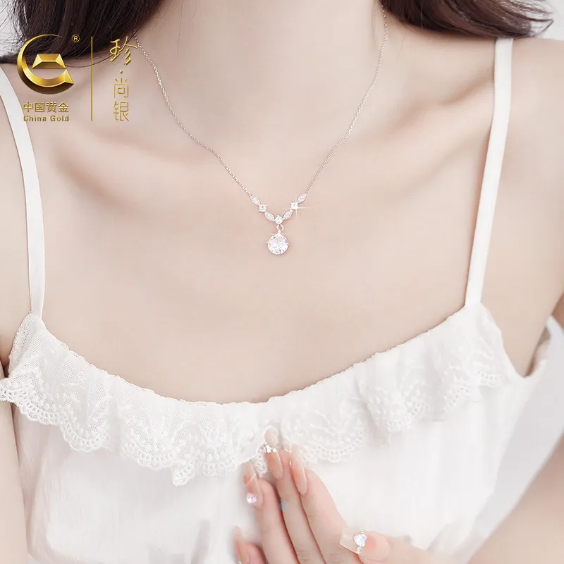 ZSY 999 Fine Silver Necklaces Women's-5